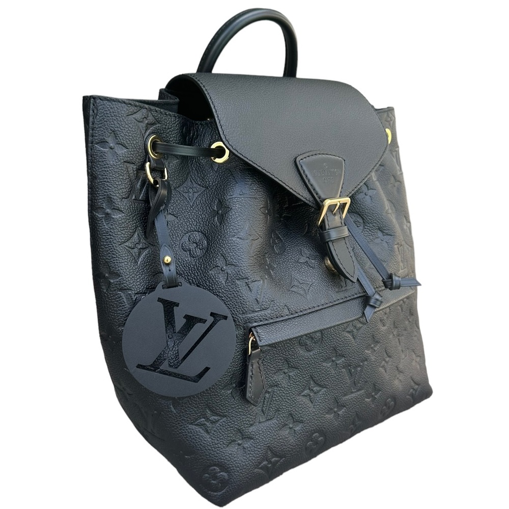 Louis Vuitton Montsouris Backpack NM Monogram Empreinte Leather PM Black - Picture 7 of 11